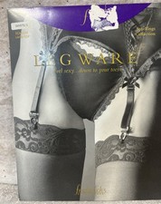 NIB VTG Frederick's of Hollywood Leg Ware Stockings Small White Scallop Lace Top