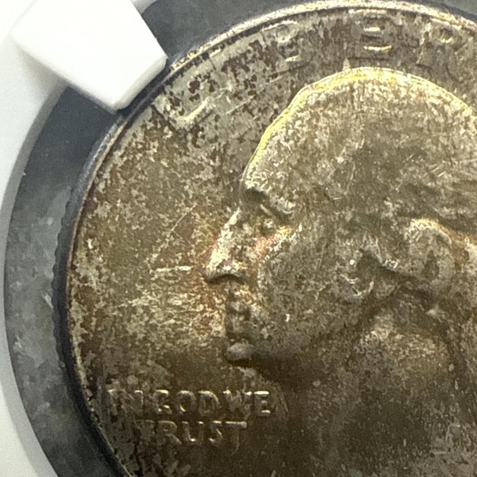 1947-D Washington Silver Quarter 25c - NGC MS67+ CAC - Toned Near-Top Pop! - Image 3 of 4