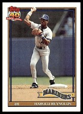 1991 Topps Harold Reynolds Seattle Mariners #260