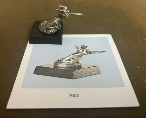 HERMÈS "Reo" 1983 Franklin Mint Fine Peltro Hermes Figurina Cappuccio Ornamento Collezione