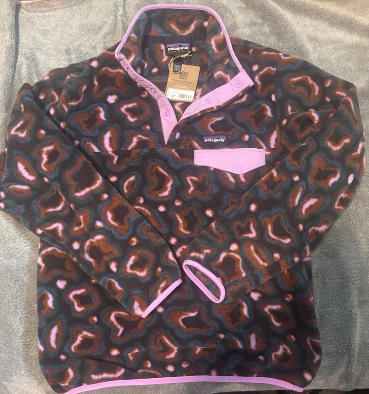 Patagonia Women's Synchilla Snap Fleece Pullover Soft Spirea - Size Small NWT!!
