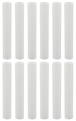 Creative Hobbies  6'' White Plastic Candle Covers Sleeves Chandelier Socket Cover