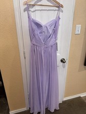 Kimora Floor Length Spaghetti Straps Chiffon Bridesmaid Dresses size 4
