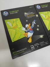 2x HP Everyday Photo Paper GLOSSY 8 1/2" x 11" 50 Sheets Photo Paper -100 Total