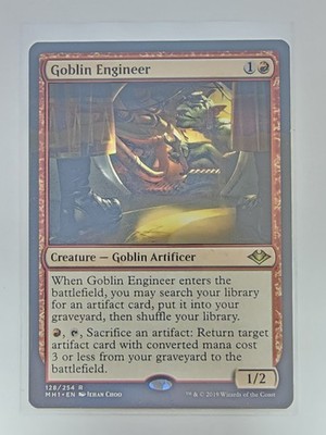 Mtg - Goblin Engineer - Modern Horizons (MH1) - Rare - #128 - NM