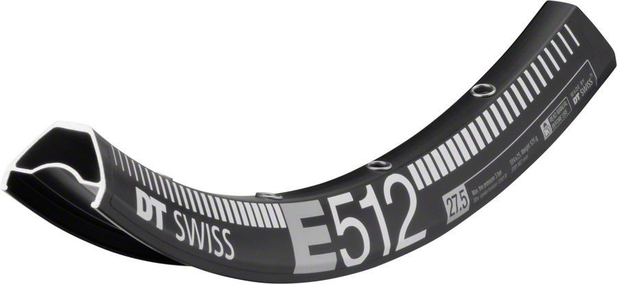 DT Swiss E 512 275 Бескамерный готовый дисковый обод 28h из черного сплава All Mountain Enduro 23390₽