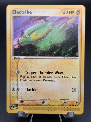 Pokemon TCG Electrike 53/109 Ereader Card Ruby and Sapphire Common E-reader NM