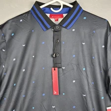 Redvanly Golf Langham Polo Butterfly Mens Large Black 