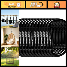 Heavy Duty Carabiner Clip - 2.5"  3" D-Ring, 800lbs  2922lbs, Keychain Hook fo