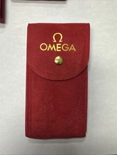 OMEGA RED  POUCH/ TRAVEL POUCH/SERVICE POUCH WITH INSERT