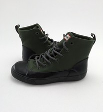 Unisex Hunter For Target Green Canvas High Top Rain Boots Shoes Size 6M 8W