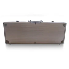 Poker Chip Case - Holds 500 Chips - Aluminum - Locks and Card Holder