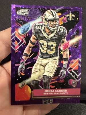 2025 Topps Cosmic Chrome - Rookies Jonas Sanker #172 Purple Nebula Refractor...