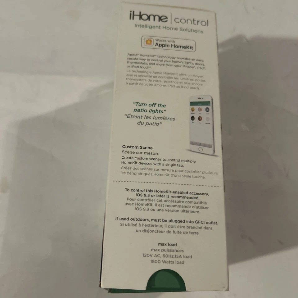 Enchufe inteligente iHome Control Wifi exterior resistente al agua Alexa Google ISP100B Foto 4 de 4