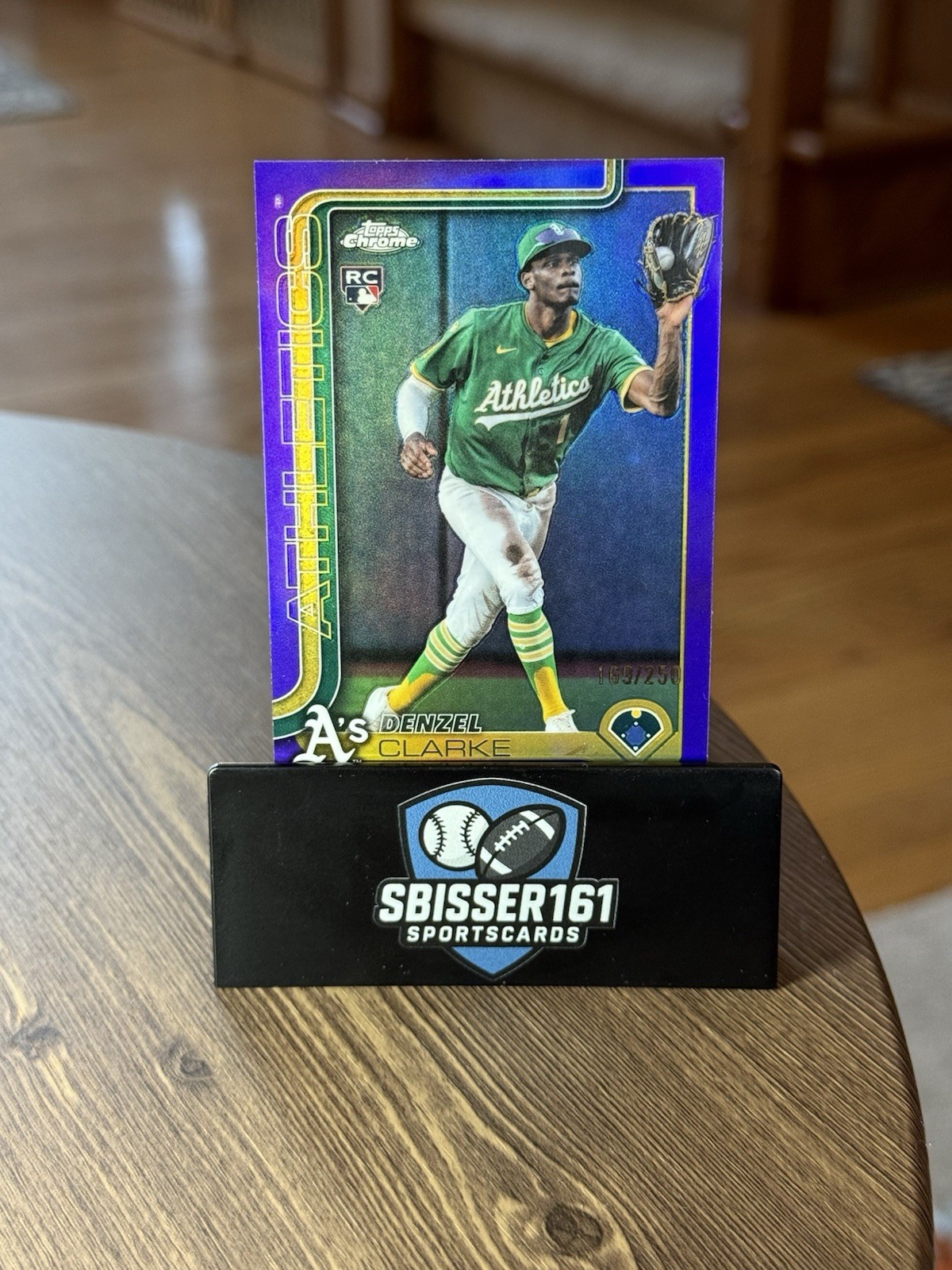 2025 Topps Chrome Update Series - Denzel Clarke #USC15 Purple Refractor /250
