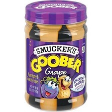 Smucker's Goober Traube Erdnussbutter und Gelee Aufstrich