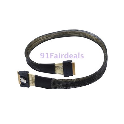 PCI-E SlimSAS SFF-8654 8i to 8I NVMe Extender Data Cable Connector 0.5M/0.8M