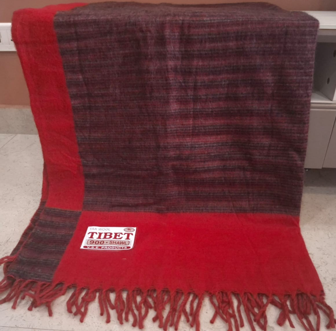 Traditional Tibetan Handloomed Yak Wool Blankets, Oversized, Couch
