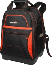 Work Gear HT5535 Molded Base Tool Backpack, 33 Pockets, Ergonomic Silicone Rubbe