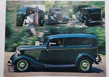 1932 Ford Sedan Delivery Green Original Print Ad Article Hot Rod Magazine Vtg