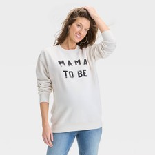 Graphic Maternity Sweatshirt - Isabel Maternity by Ingrid Isabel Cream L: