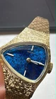 asymmetrical SEIKO Ladies RARE Watch 11-7739 Dragon Eye Blue mechanical (A0)