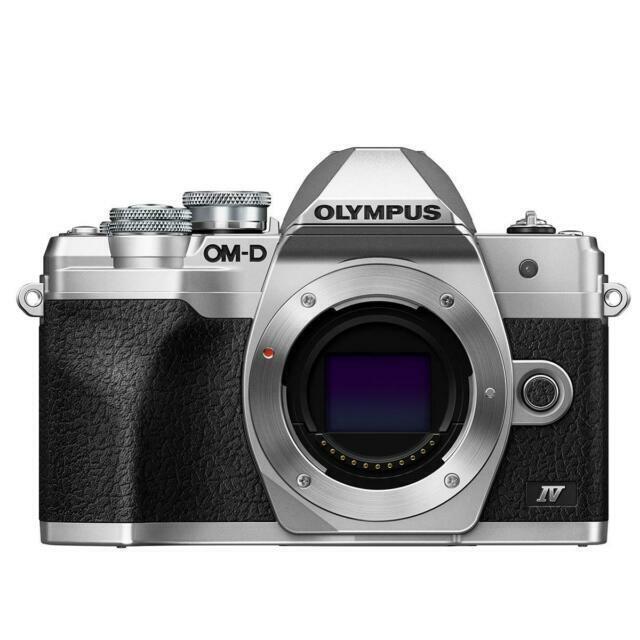 Olympus+OM-D+E-M10+Mark+IV+20.3MP+Mirrorless+Camera+-+Silver+%