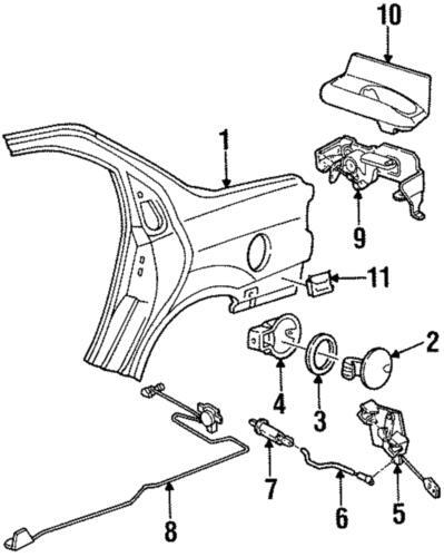 Cable de liberación para Ford (N/P F5RZ-5440181-A)