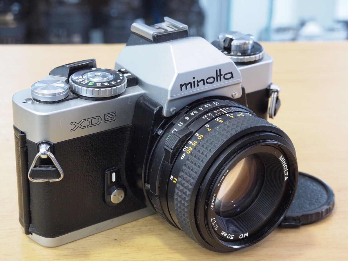 Minolta XD5 35mm SLR Camera & 50mm F1.7 MD Lens. no u17163 | eBay UK