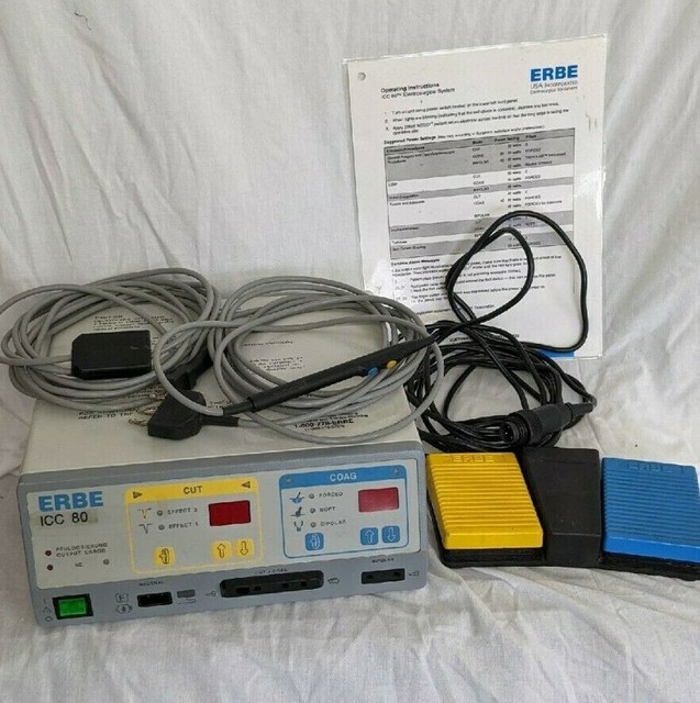 Erbe ICC 80 With Pencil & Foot Pedal Electrosurgical Tester 30 Day for sale online eBay