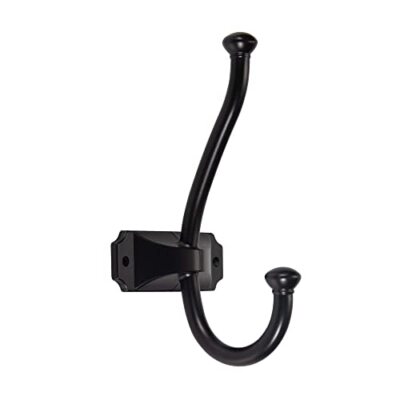5 Pack Simple Coat Hooks - Matte Black Coat Hooks Towel Hook Suitable for Ent...