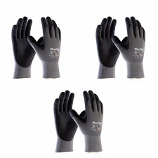 MaxiFlex® Ultimate 34-874, 3 Pair Pack Nitrile Grip Gloves Sizes XS-XXXL