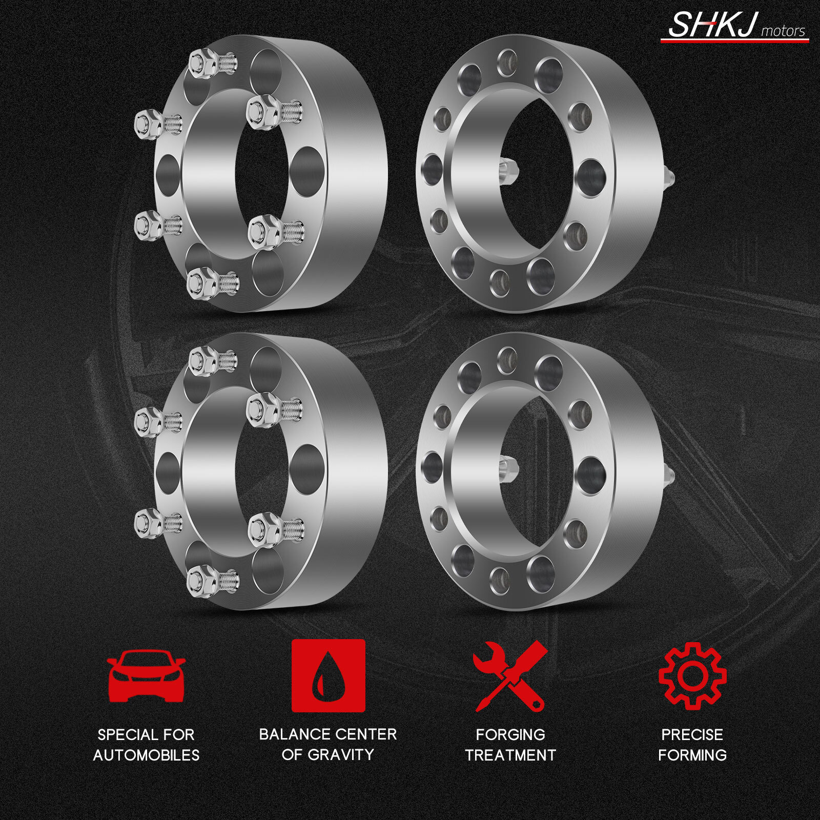 4X 2" Wheel Spacers 6x5.5" 12x1.5 for Hummer H3 Chevrolet Colorado