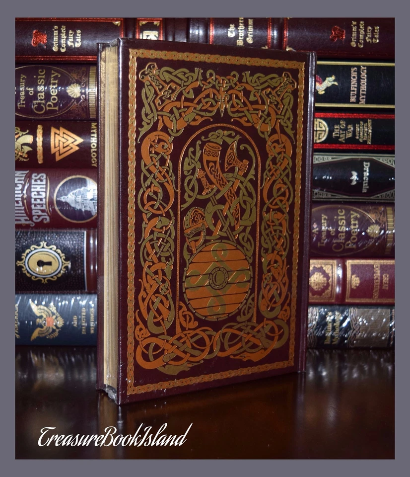 NEW Sealed Tales of Norse Mythology Viking Tales Illustrated Leather Hardcover Foto 3 de 4