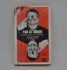 Far At Hoger, Hardcover, 1967, Eden, Swedish Comedian Carl-Gustaf Lindstedt