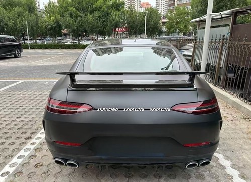 For Benz AMG GT43 GT53 GT63 4 Door Real Carbon Fiber Rear Trunk Lip Spoiler Wing - Picture 3 of 13