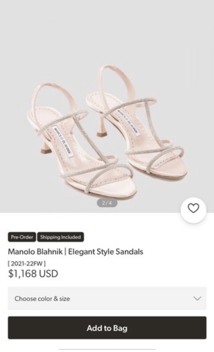 Manolo Blahnik Lucecry Satin Embellished Slingback Sandals