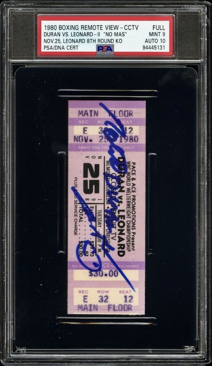 SUGAR RAY LEONARD VS ROBERTO DURAN “NO MAS”CCTV BOXING FULL TICKET