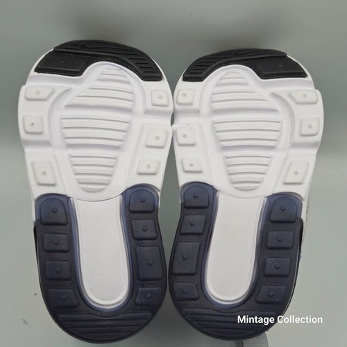 NEW Nike Air Max 270 Toddler Kids Sz 4C Grey Navy Slip On Athletic Sneaker Shoes - Picture 7 of 7