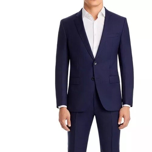New Hugo Boss Sport Coat 42S Navy Blue Slim Fit