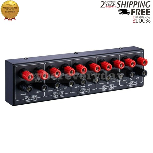 1 en 4 salida 4 zonas fuente de sonido panel de distribución de señal entrada única | eBay