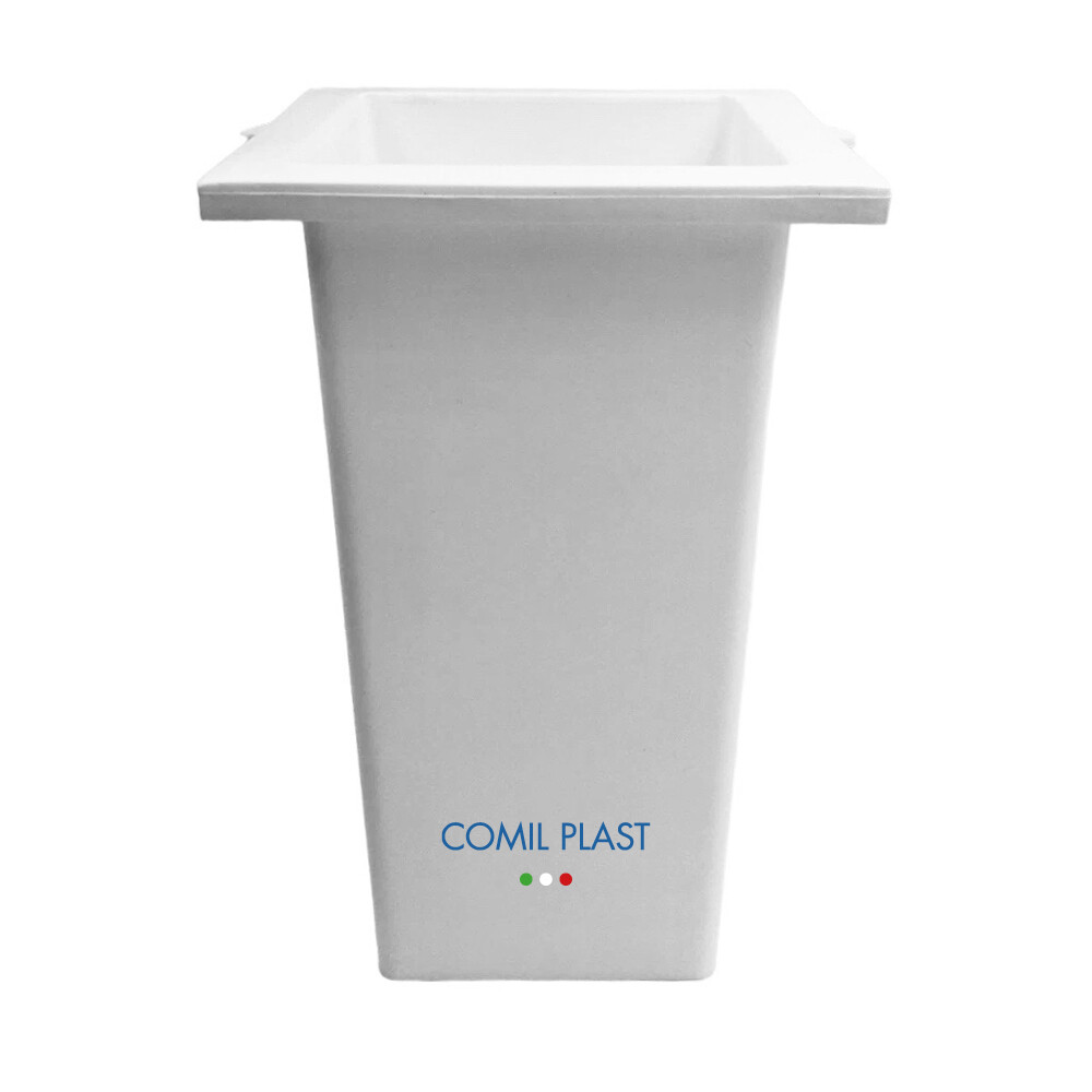 Comil Plast | Portafiori Interno in plastica per Vaso da cimitero Colore Bianco | Diametro 6 cm, Altezza 12 cm