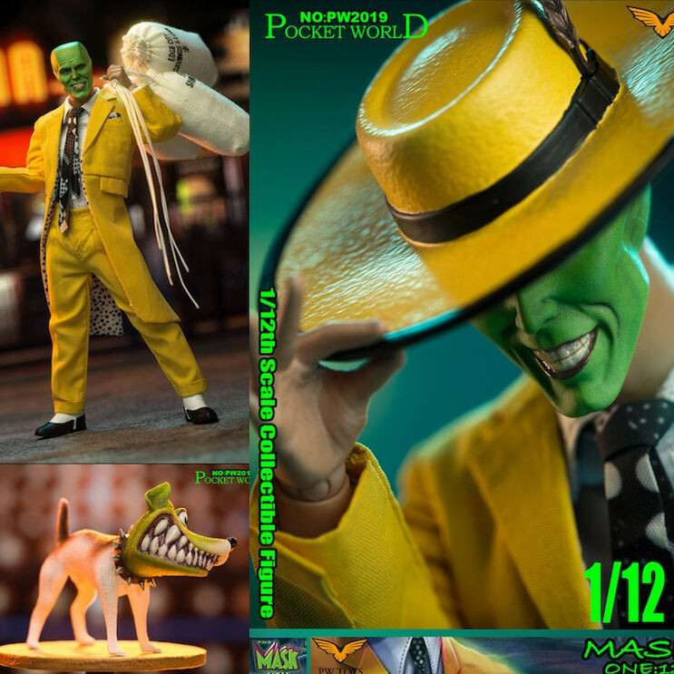 PWTOYS THE MASK 1/12 Jim Carrey Action Figures 6'' No body