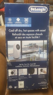 DeLonghi EV250WH 3-Speed Portable Evaporative Cooler w/Built-in