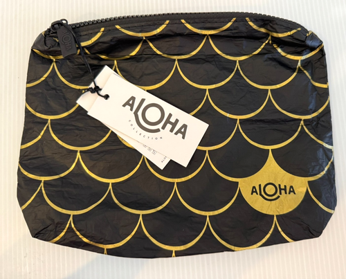 Aloha Collection Black And Gold Mermaid Small Pouch ~ NEW With Tags | eBay