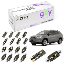 15pcs Deluxe Super White LED Interior Light Kit Package For Lexus RX 2004-2008