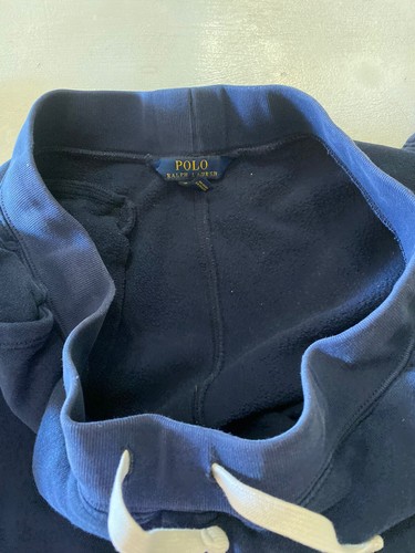 Polo Ralph Lauren Drawstring Flat Front Blue Sweatpants Joggers Boys XL 18-20 - Picture 4 of 7