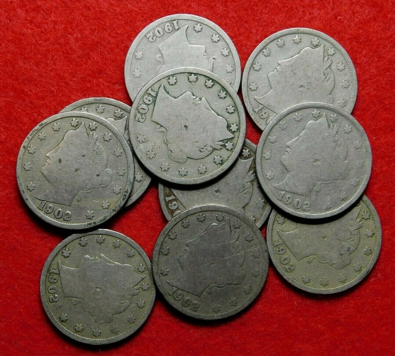 1908 Liberty Nickel G+ 10-coin lot=1/4 ROLL #22001908 | eBay