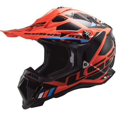 LS2 Offroad Cross Helmet M - Subverter Evo II 2 Stomp MX700 - Fluoorange-Black