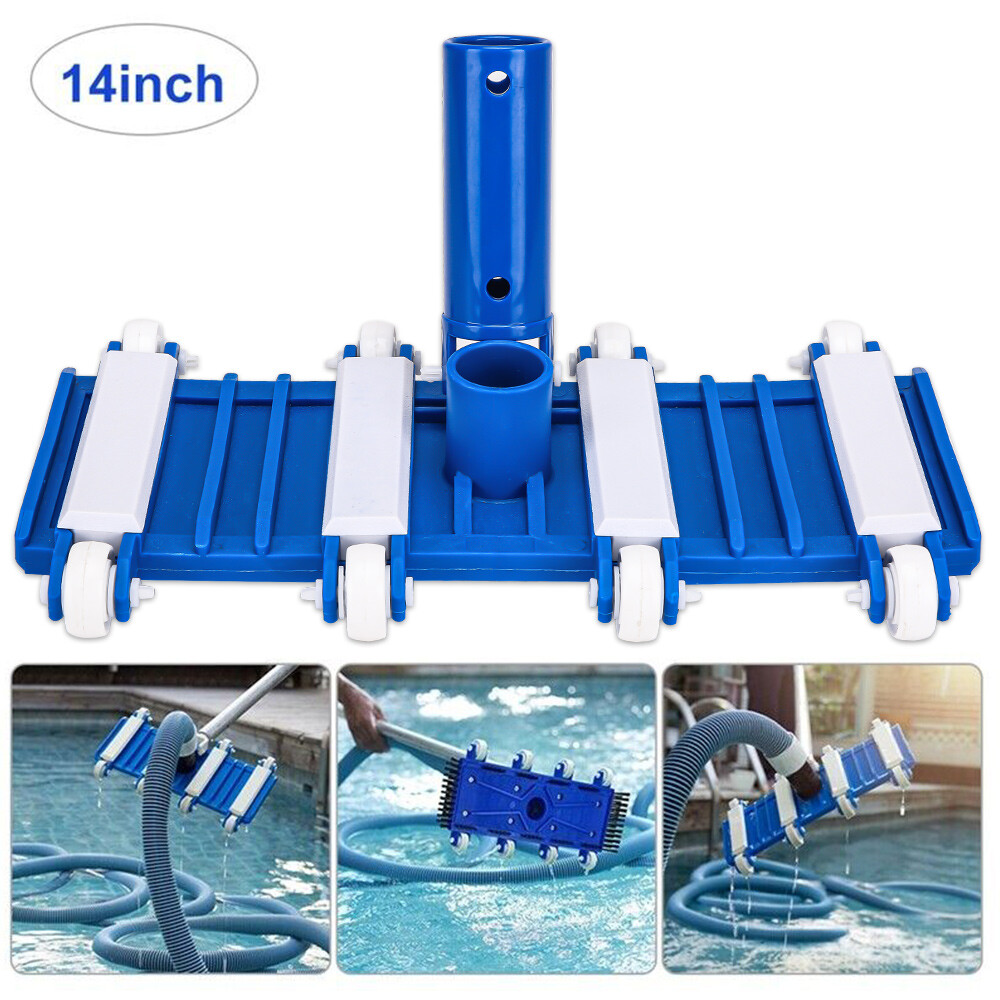 14" Pool Set Vinyl Vacuum Vac Head Heavy Duty Fibreglass Concrete